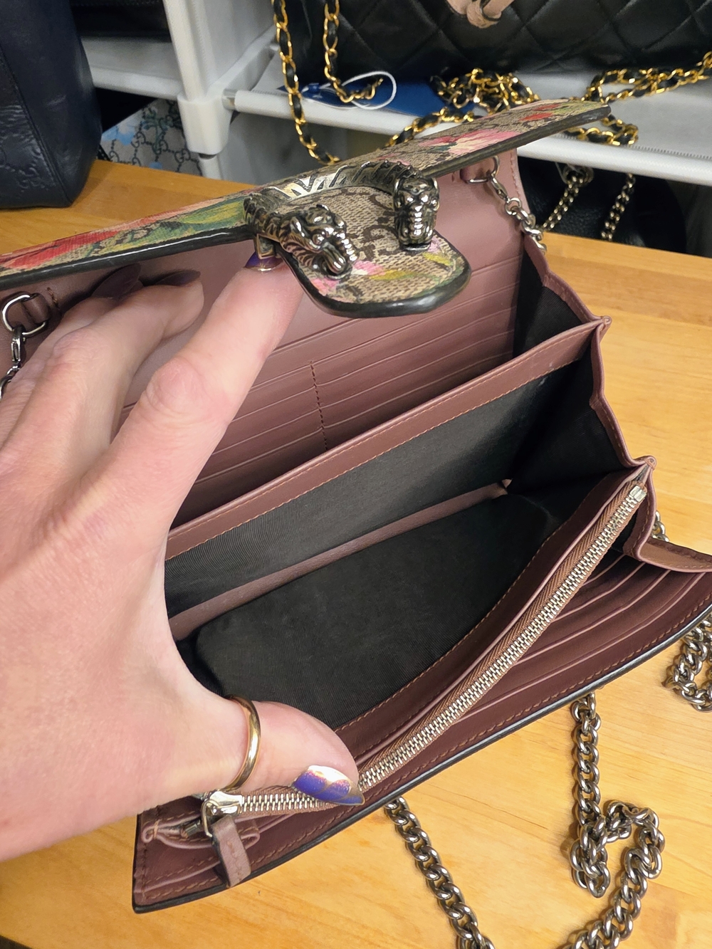 Gucci Dionysus Blooms Supreme 3 Way Chain Purse EUC - Picture 14 of 16